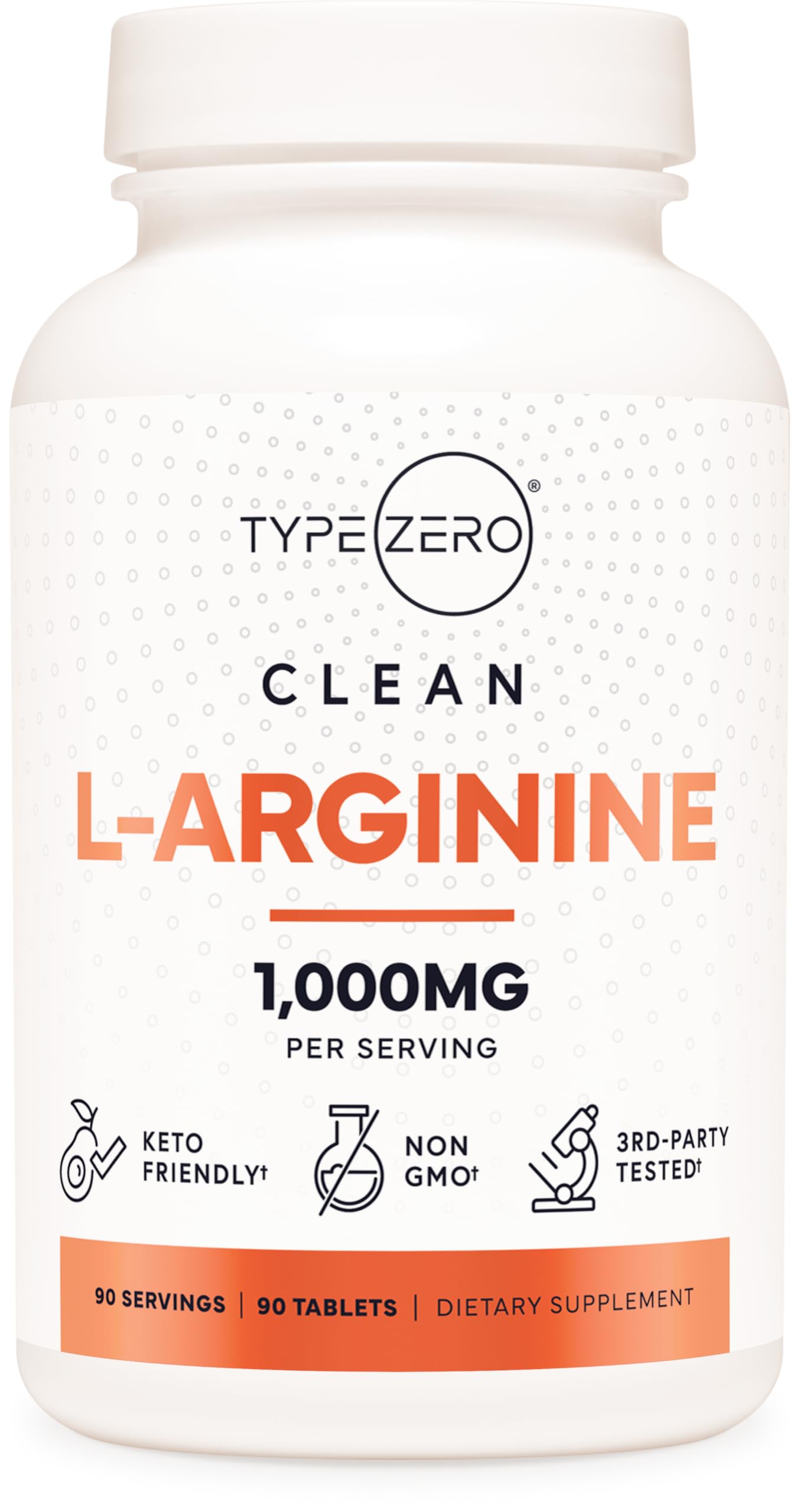 Type Zero L-Arginine 90 Tablets 1,000 mg per Serving - Non-GMO Type ZeroBuy Supplements Australia