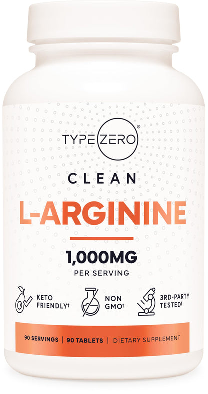 Type Zero L-Arginine 90 Tablets 1,000 mg per Serving - Non-GMO Type ZeroBuy Supplements Australia
