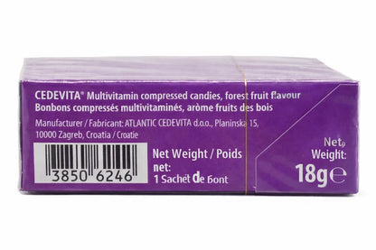 Cedevita Multivitamin Healthy and Sweet Candies - Pack of 8 (Forest Fruit) SORINABuy Supplements Australia