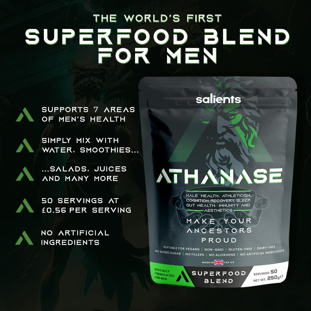 SALIENTS® ATHANASE® | Men's Super Greens Powder | Superfood Powder Blend SalientsBuy Supplements Australia