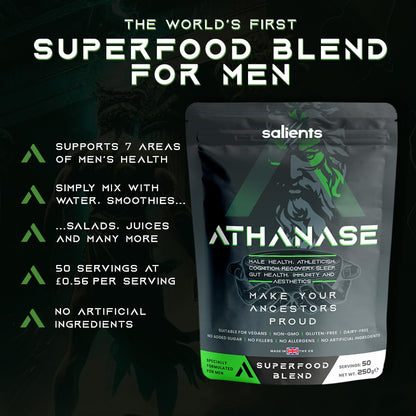 SALIENTS® ATHANASE® | Men's Super Greens Powder | Superfood Powder Blend SalientsBuy Supplements Australia