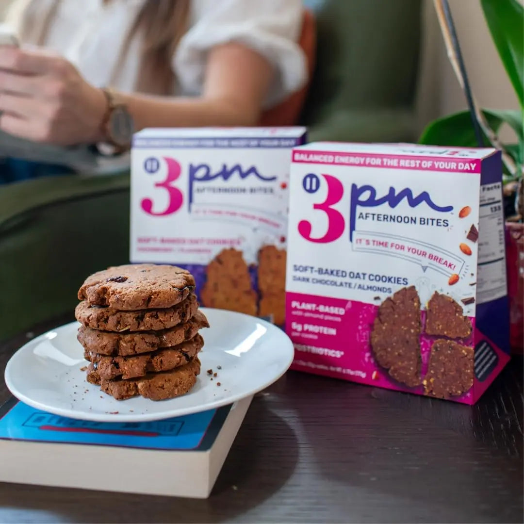 3PM Afternoon Bites Cranberry Flaxseed Cookies with Postbiotics, 5g of Protein, 15 Cookies 3PM AFTERNOON BITESBuy Supplements Australia