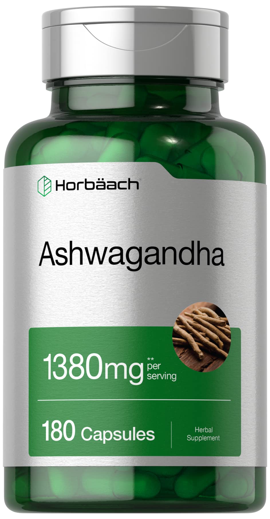 Horbäach Ashwagandha Root Supplement | 180 Capsules | for Women and Men | Herbal Extract | Non-GMO, Gluten Free HorbäachBuy Supplements Australia