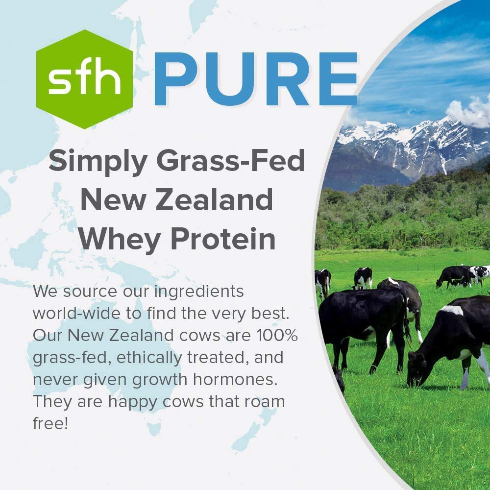 SFH Pure Whey Protein Powder (Chocolate) Best Tasting 100% Grass Fed Whey SFHBuy Supplements Australia