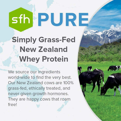 SFH Pure Whey Protein Powder (Chocolate) Best Tasting 100% Grass Fed Whey SFHBuy Supplements Australia