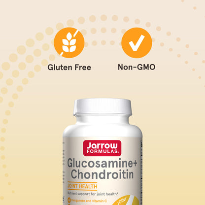 Jarrow Formulas Glucosamine + Chondroitin - 240 Capsules - Nutrient Support - Dietary Supplement for Joint Health - with Vitamin C & Manganese - 60 Servings Jarrow FormulasBuy Supplements Australia