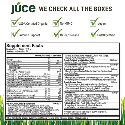 Terra Kai Organics JUCE Green Superfood Powder, Organic Fruits and Veggies Supplement Terra Kai OrganicsBuy Supplements Australia