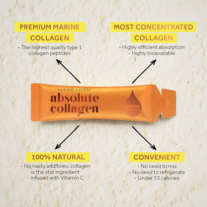 Absolute Collagen Marine Liquid Collagen Supplement for Women - 8000mg Collagen in Each Sachet Absolute CollagenBuy Supplements Australia