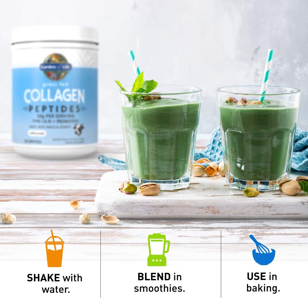 Garden of Life Grass Fed Collagen Peptides Powder Unflavored Collagen Powder for Women Men Hair Skin Nails Joints, Hydrolyzed Collagen Protein Supplements, Collagen for Women & Men, 28 Servings Garden of LifeBuy Supplements Australia