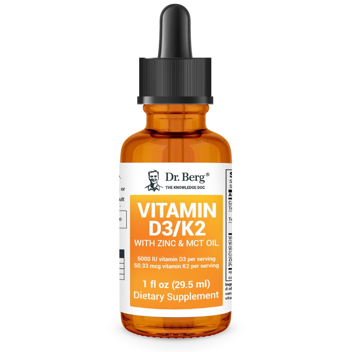 Dr. Berg Liquid Vitamin D3 & K2 Supplement - For Bone, Teeth, Mood & Immune Health Dr. Berg NutritionalsBuy Supplements Australia