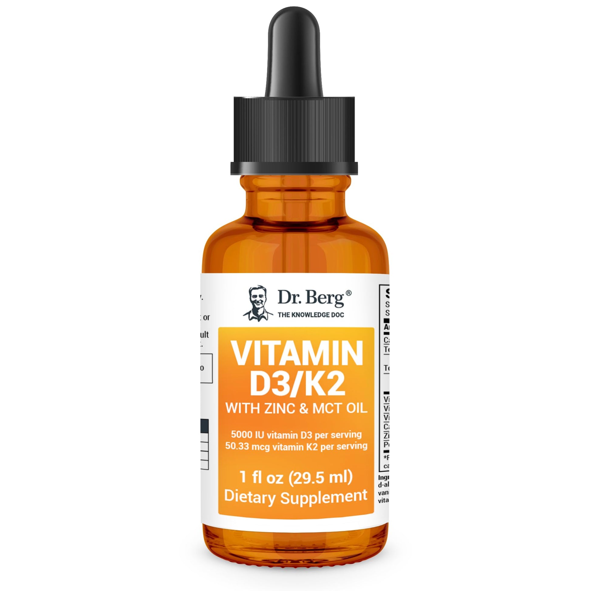 Dr. Berg Liquid Vitamin D3 & K2 Supplement - For Bone, Teeth, Mood & Immune Health Dr. Berg NutritionalsBuy Supplements Australia