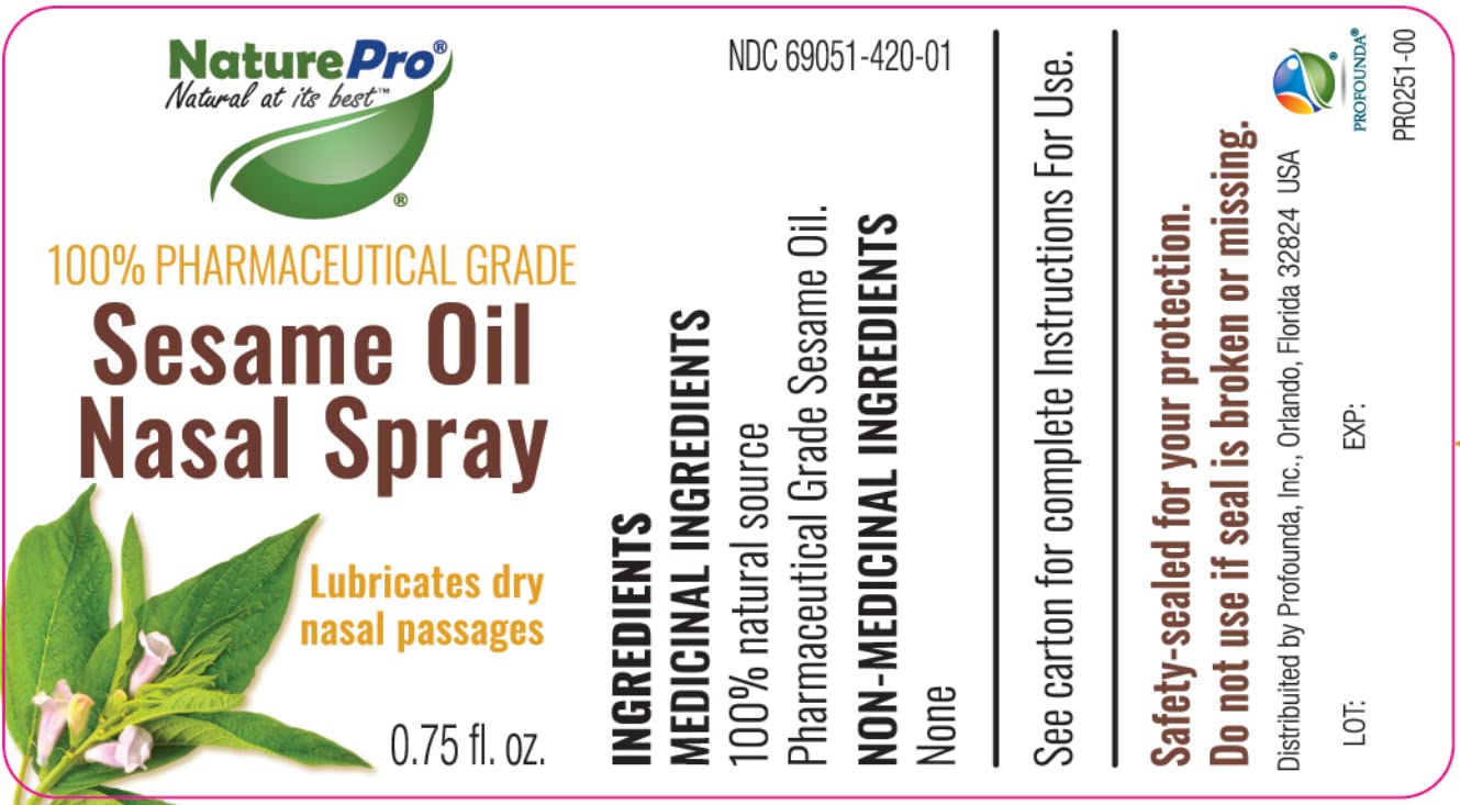 NaturePro - 3 Pack All-Natural Nasal Moisturizer Spray with 100% Pharmaceutical Grade Sesame Oil 0.75fl. to Soothe & Moisturize Dry Nose, Organic Nasal Lubricant & Decongestant for Dry Nose Relief NATUREPROBuy Supplements Australia