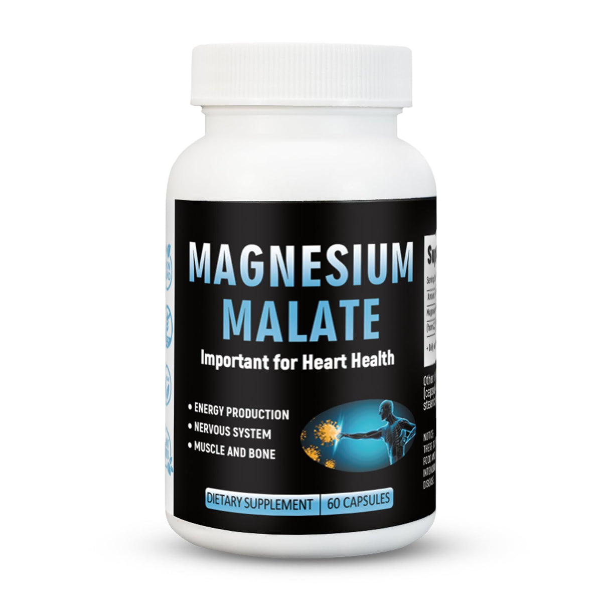 Laicuherb Magnesium Capsules for Bone and Muscle Health, 500 mg Magnesium Supplement, 60 Count, Vegetarian Capsules LaicuherbBuy Supplements Australia