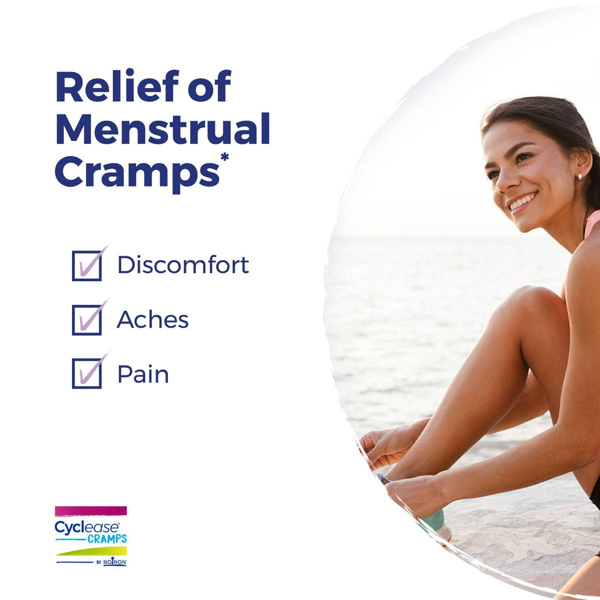Boiron Cyclease Cramps Tablets for Relief from Menstrual Cramps, Aches, Pain, and Discomfort - 60 Count BoironBuy Supplements Australia