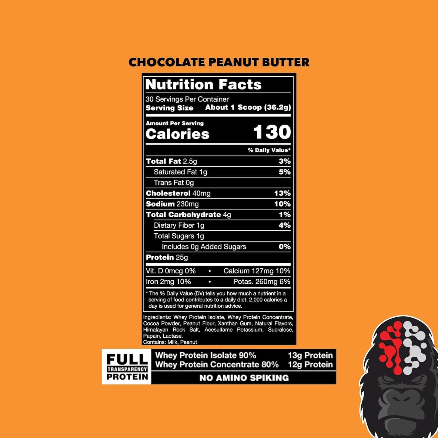 Gorilla Mode Premium Protein - Chocolate Peanut Butter / 24 Grams of Protein/Recover Gorilla MindBuy Supplements Australia