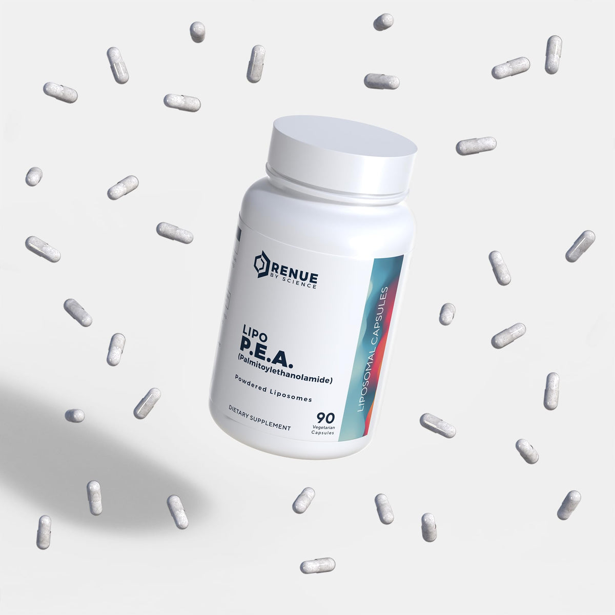 Renue By Science P.E.A | Liposomal Pea Palmitoylethanolamide Supplement | 90 P.E.A Capsules - 250mg Palmitoylethanolamide per Serving | Non-GMO | Made in The USA & Third-Party Tested Renue By ScienceBuy Supplements Australia