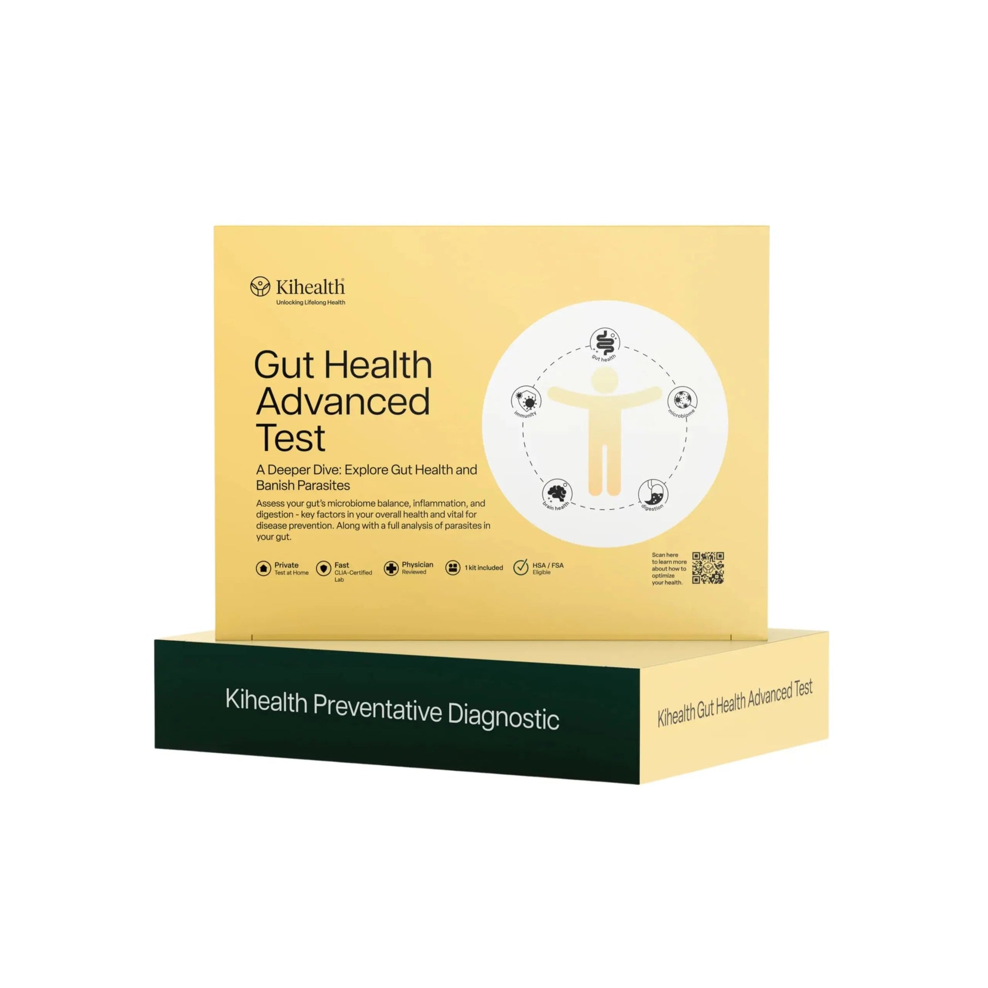 KiHealth – Gut Health Advanced Test – Comprehensive Stool Test for Microbiome, Digestion, & Inflammation – at-Home Kit KihealthBuy Supplements Australia