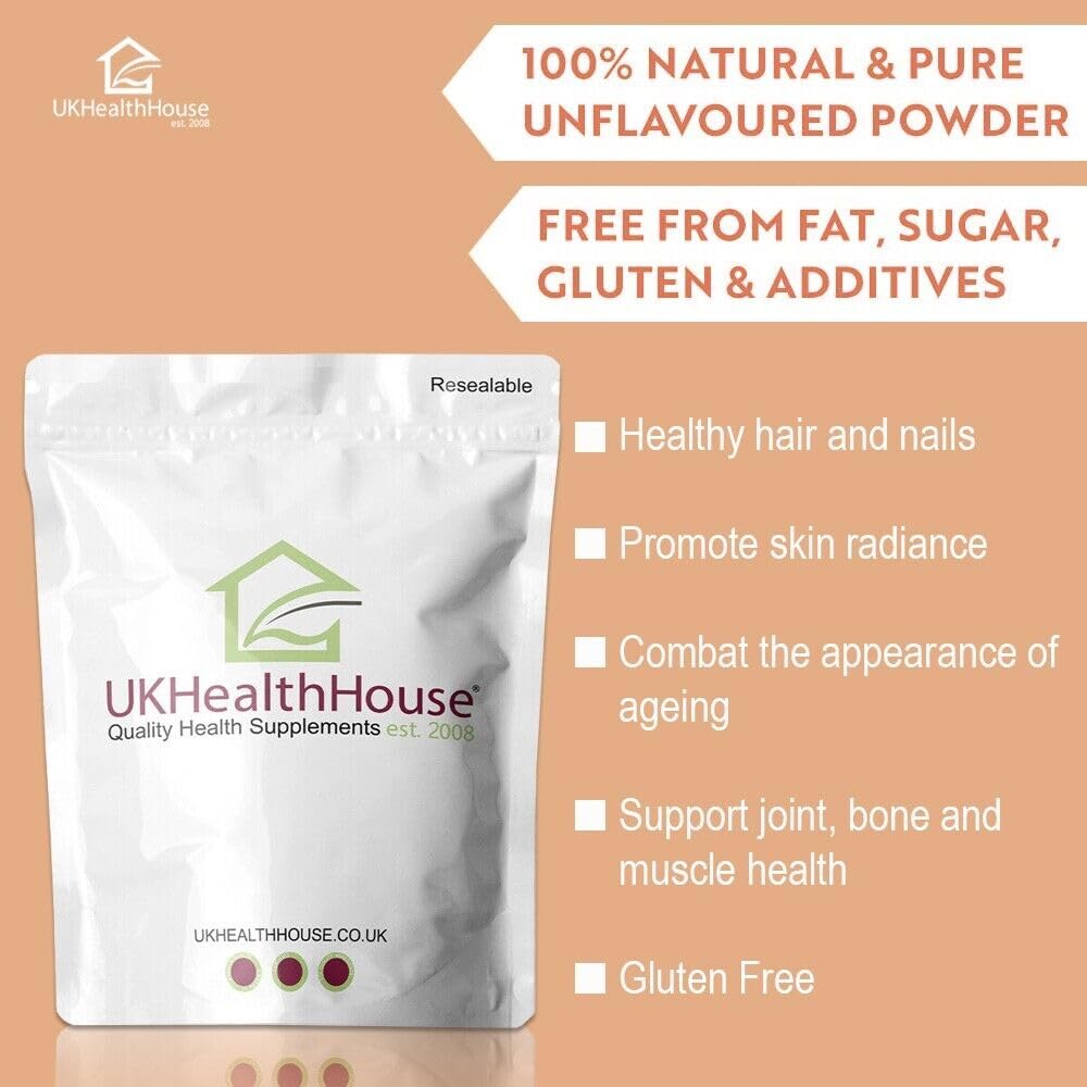 100g UKHealthHouse Collagen Powder, Bovine Collagen Peptides Powder - Collagen Supplements UKHealthHouseBuy Supplements Australia