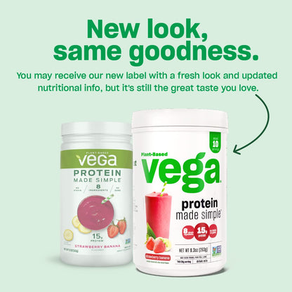 Vega Protein Made Simple, Caramel Toffee - Stevia Free Vegan Protein Powder, Plant Based VegaBuy Supplements Australia
