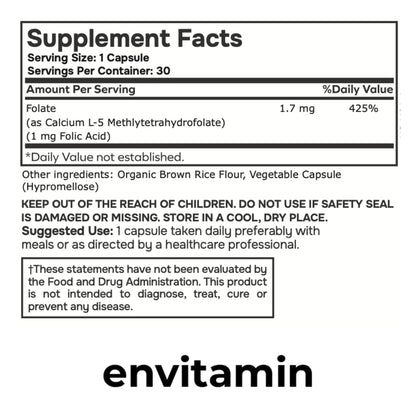 Methylfolate & Methylated Multivitamin envitaminBuy Supplements Australia