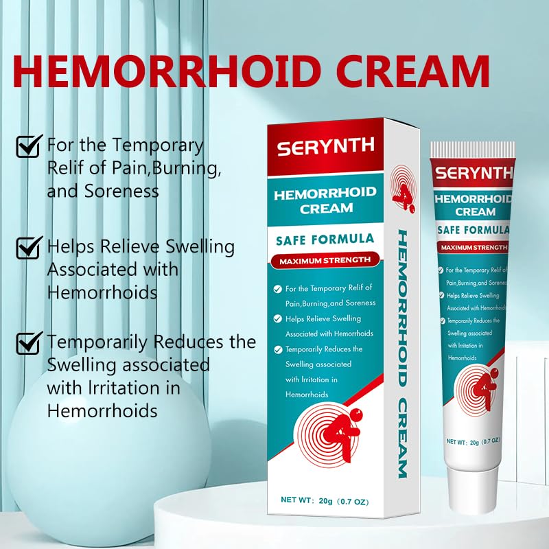 Hemorrhoid Cream for Men and Women, with Lidocaine and Phenylephrine HCl, Provides Fast Relief from hemorrhoid discomfort. Naturally formulated for Hemorrhoids and fissures (0.7 oz) AnisxBuy Supplements Australia
