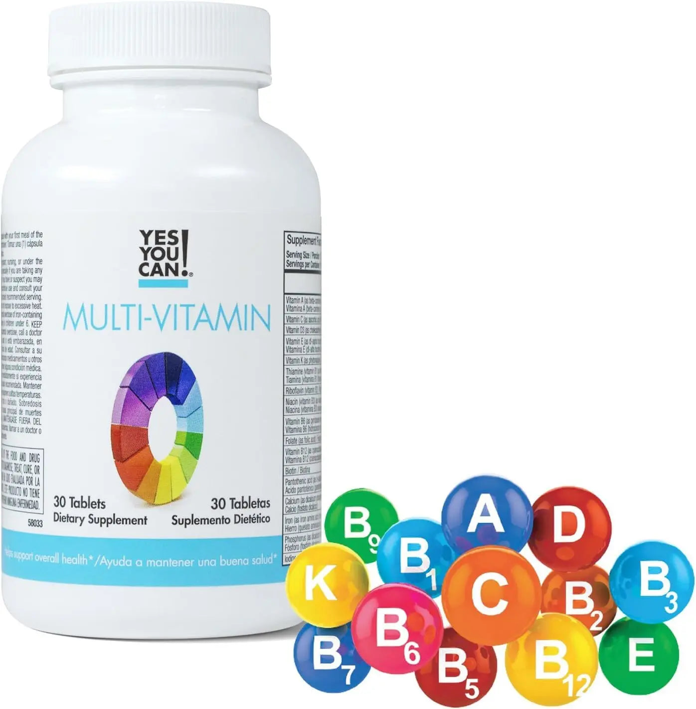 Yes You Can! Daily Multivitamins for Men and Women - Helps Assist Overall Health & Well-Being, Contains Antioxidants Yes You Can!