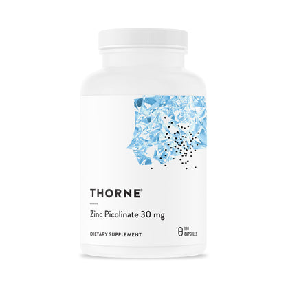 Thorne Research - Zinc Picolinate 30 mg - Well-Absorbed Zinc Supplement for Growth and Immune Function - 180 Capsules THORNEBuy Supplements Australia