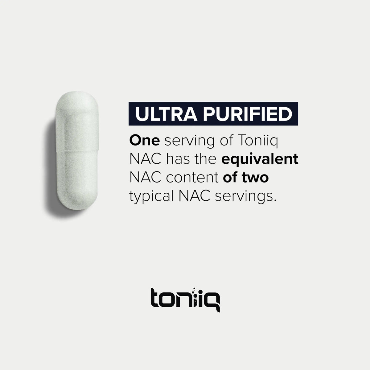 Toniiq 1300mg NAC - 4 Month Supply - Min. 98%+ Tested Purity - Ultra High Strength Bioavailable NAC Cysteine Supplement - 240 Vegetarian N Acetyl Cysteine Capsules -Lab Tested TQ Toniiq buy supplements Au