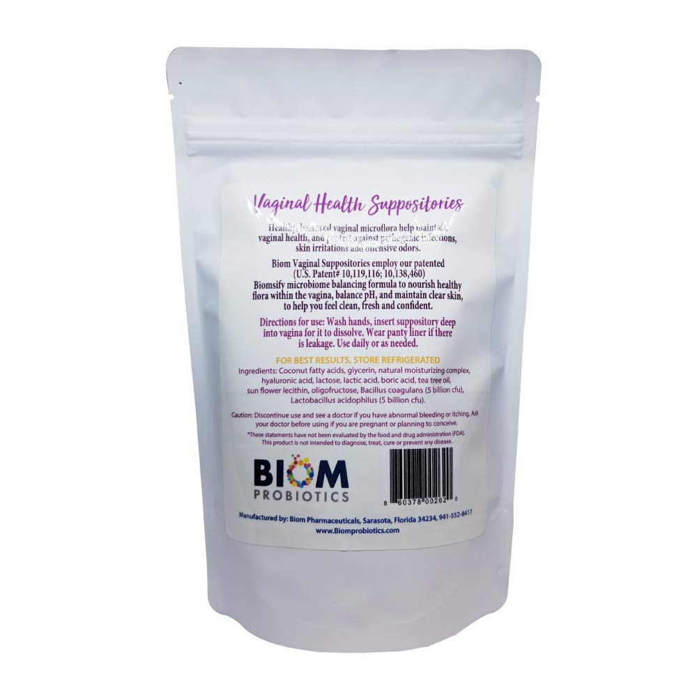 Biom Probiotics Prebiotics Boric acid Suppositories . Feminine Health Probiotic for Infections & pH Essentials VEGAN,PARABEN-FREE (10) Biom ProbioticsBuy Supplements Australia