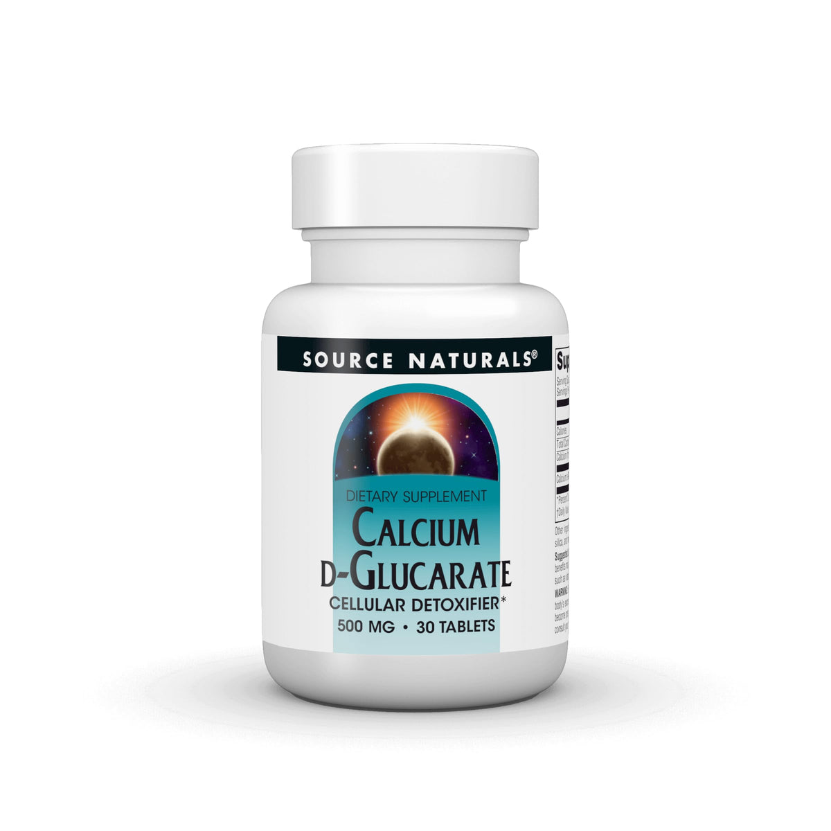 Source Naturals Calcium D-Glucarate, Cellular Detoxifier* 500mg - 30 Tablets Source NaturalsBuy Supplements Australia