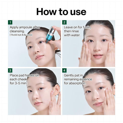 Dr. G Hyper Glow Ampoule Peeling 2-Step System - Removes Dead Skin - Instant Hydration - Korean Skin Care - Comes with Hyper Glow Ampoule Peeling Serum 30% (15 mL) & Soothing Pad (4 Pack) Dr.G buy supplements Au