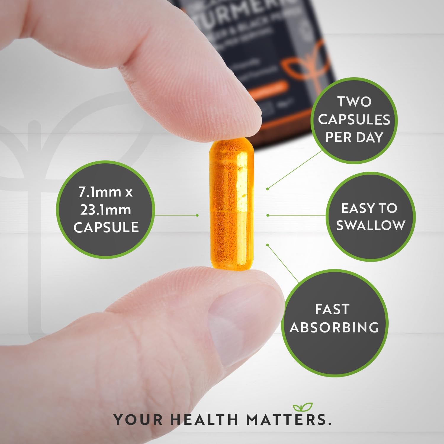 Organic Turmeric 1440mg (High Strength) with Black Pepper & Ginger - 180 Vegan Turmeric NutravitaBuy Supplements Australia