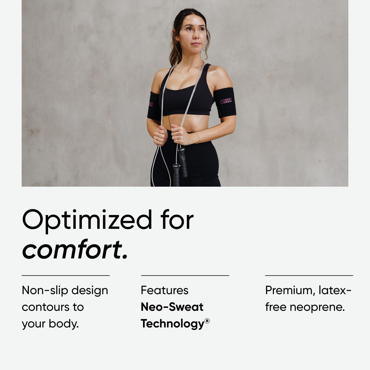 Sports Research Sweet Sweat® Arm Trimmers - Premium Sweat-Enhancing Arm Wraps for Women & Men - 3 Adjustable Sizes Sports Research buy supplements Au