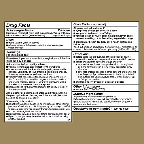 GoodSense Miconazole Nitrate Vaginal Suppositories (200 mg) and Miconazole Nitrate Cream (2%) GoodSenseBuy Supplements Australia