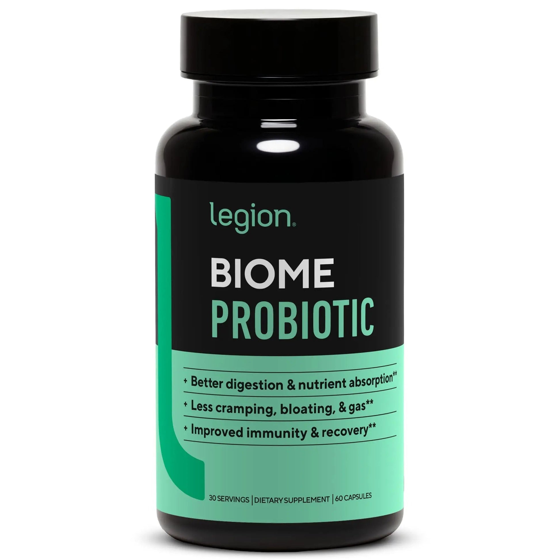LEGION Biome Probiotic - Natural Probiotics Gut Health Supplement for Women & Men - Probiotic Nutritional Supplements Help Reduce Bloating, Cramping & Gas - Colon Health Probiotic Pills, 30 Servings LEGIONBuy Supplements Australia