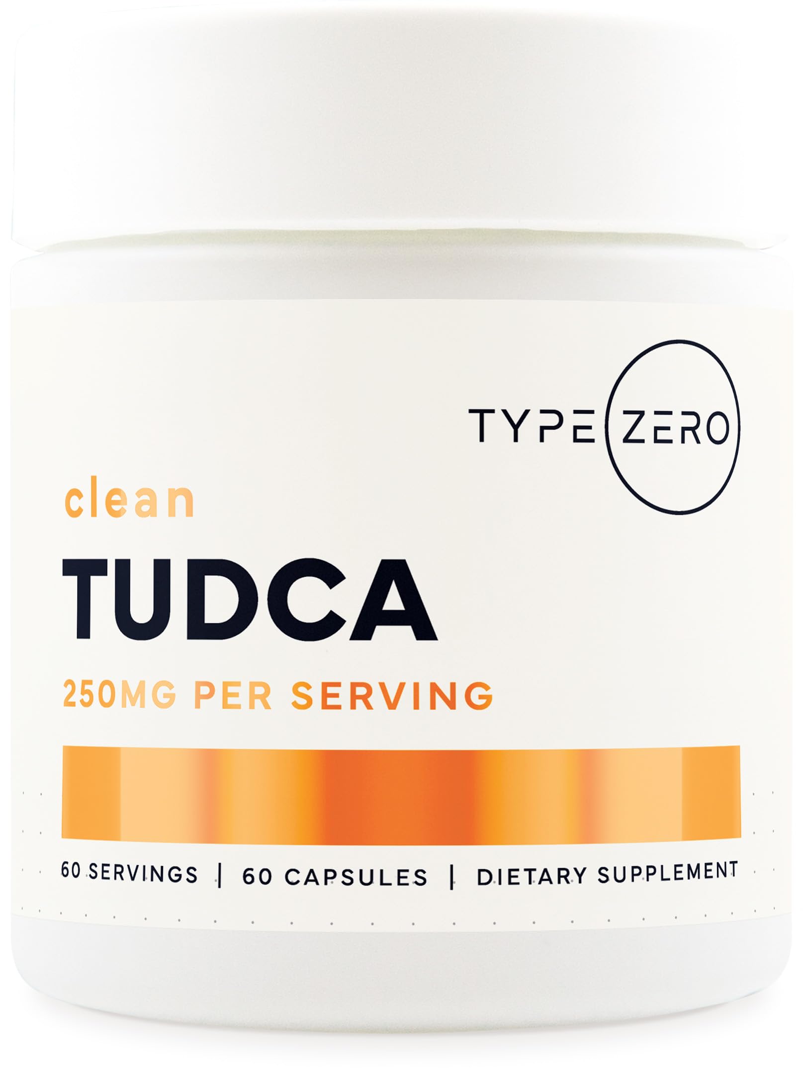 Type Zero Clean TUDCA Capsules 250mg - Pure Tauroursodeoxycholic Acid Supplement - Bile Salt Derivative - 60 Capsules, 60 Servings Type ZeroBuy Supplements Australia