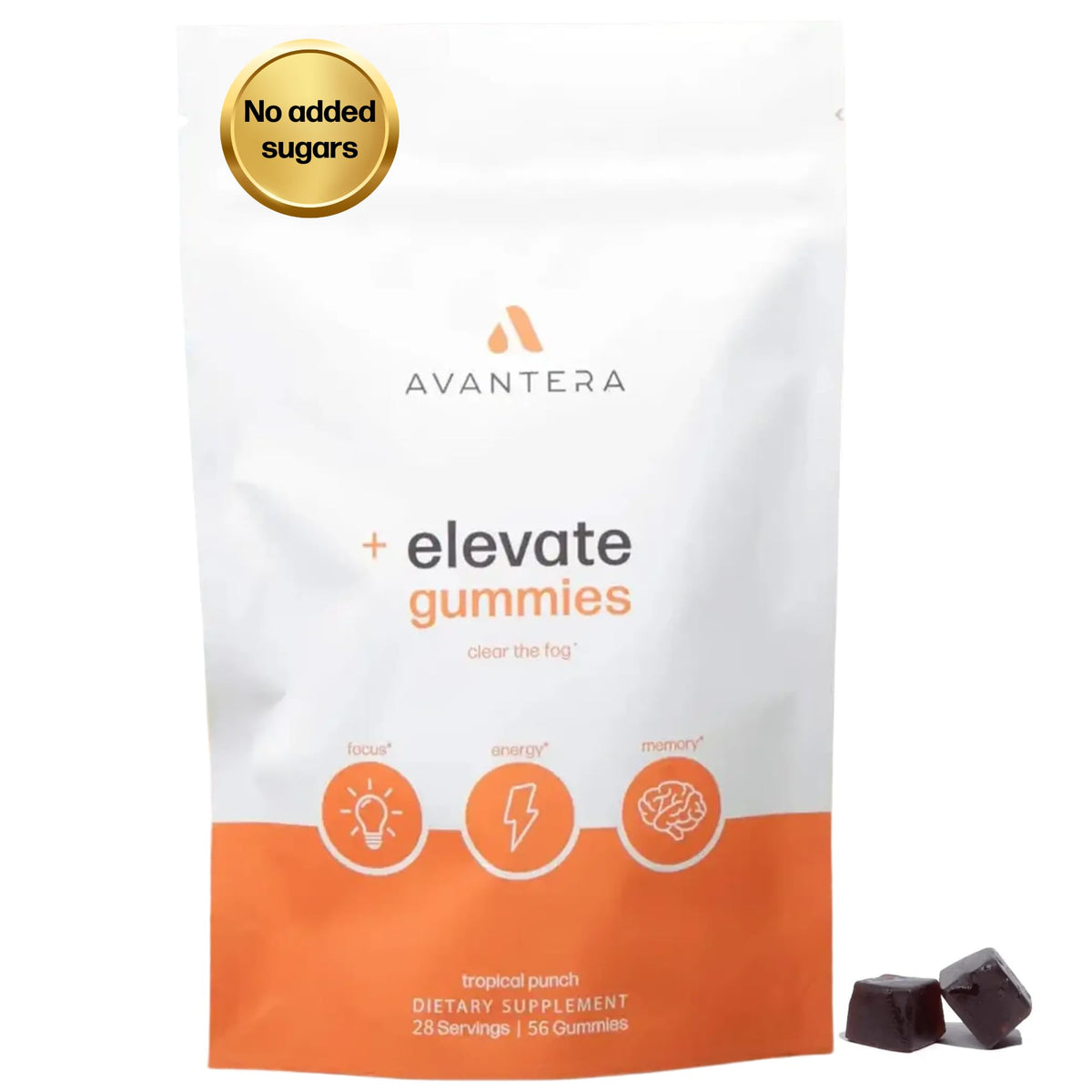 Avantera Elevate Gummies Premium Nootropic Supplement - Beat Brain Fog - Best Focus Supplements for Memory & Focus Support - Energy Without Crash - 60 Gummies for Women & Men AvanteraBuy Supplements Australia