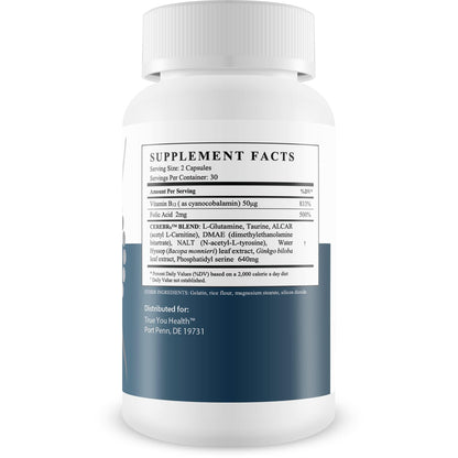 Advanced Memory Formula - by True You Health - Our Best Memory & Brain Formula - Formulated with Ginkgo Biloba and Other Premium Ingredients for Cognitive Performance, Focus, and Clarity True You HealthBuy Supplements Australia