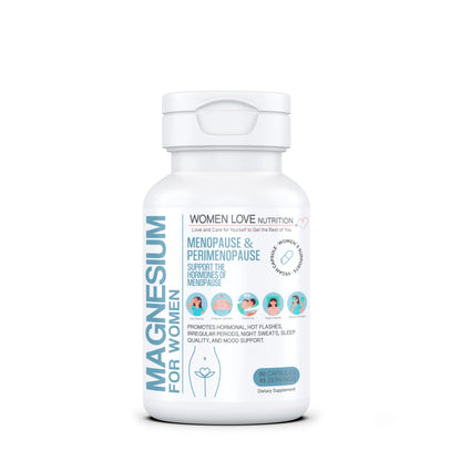 WOMEN LOVE NUTRITION, Magnesium for Women, Menopause & Peromenopause (90 Capsules) WOMEN LOVE NUTRITIONBuy Supplements Australia