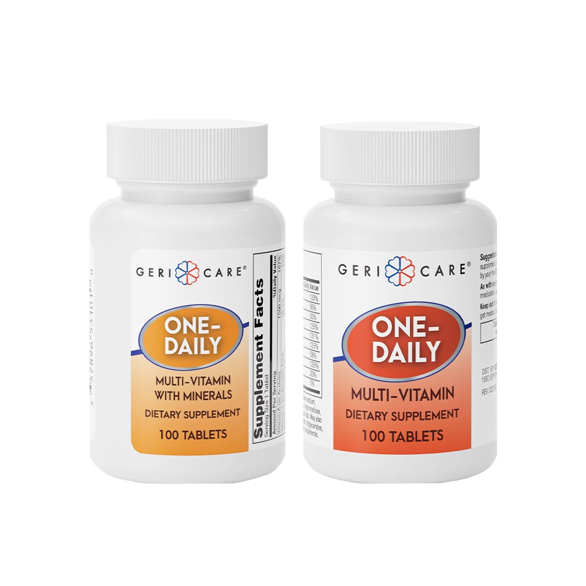 GeriCare One-Daily Multi-Vitamin & One-Daily Multi-Vitamin + Minerals Bundle – Complete Daily Nutritional Support with Essential Minerals for Energy GeriCareBuy Supplements Australia