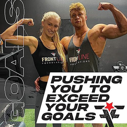 FRONTLINE FORMULATIONS Crucible Pre-Workout Powder, Explosive Workouts, Laser Focus, High Stim, Amazing Flavor, Veteran Owned and Operated (25 Servings, Blue Cherry Slushie)