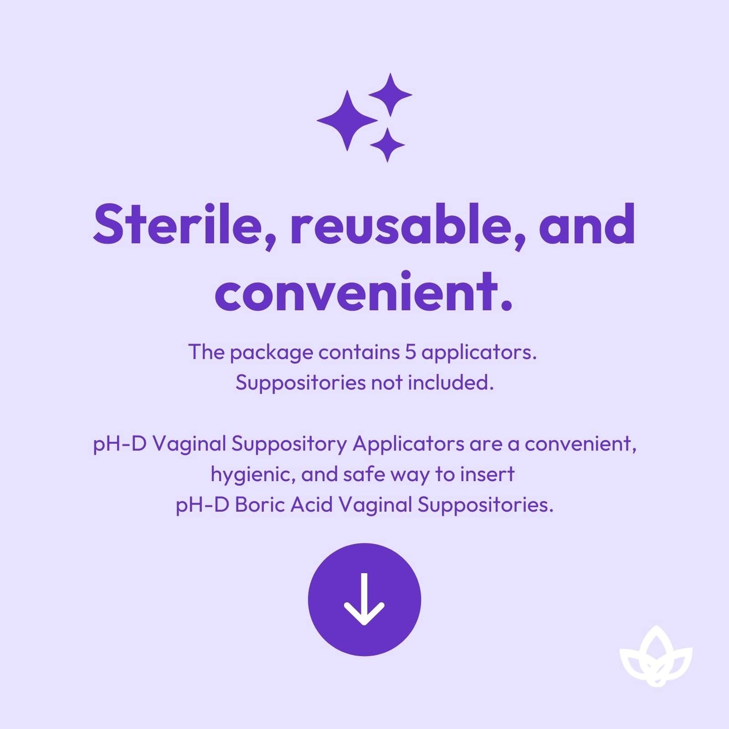 pH-D Feminine Health - Vaginal Suppository Applicators, Ideal for Boric Acid Suppositories, Reusable, Fits Most Vaginal Suppositories, Made in The USA - 5 Count… pH-D Feminine Health SupportBuy Supplements Australia