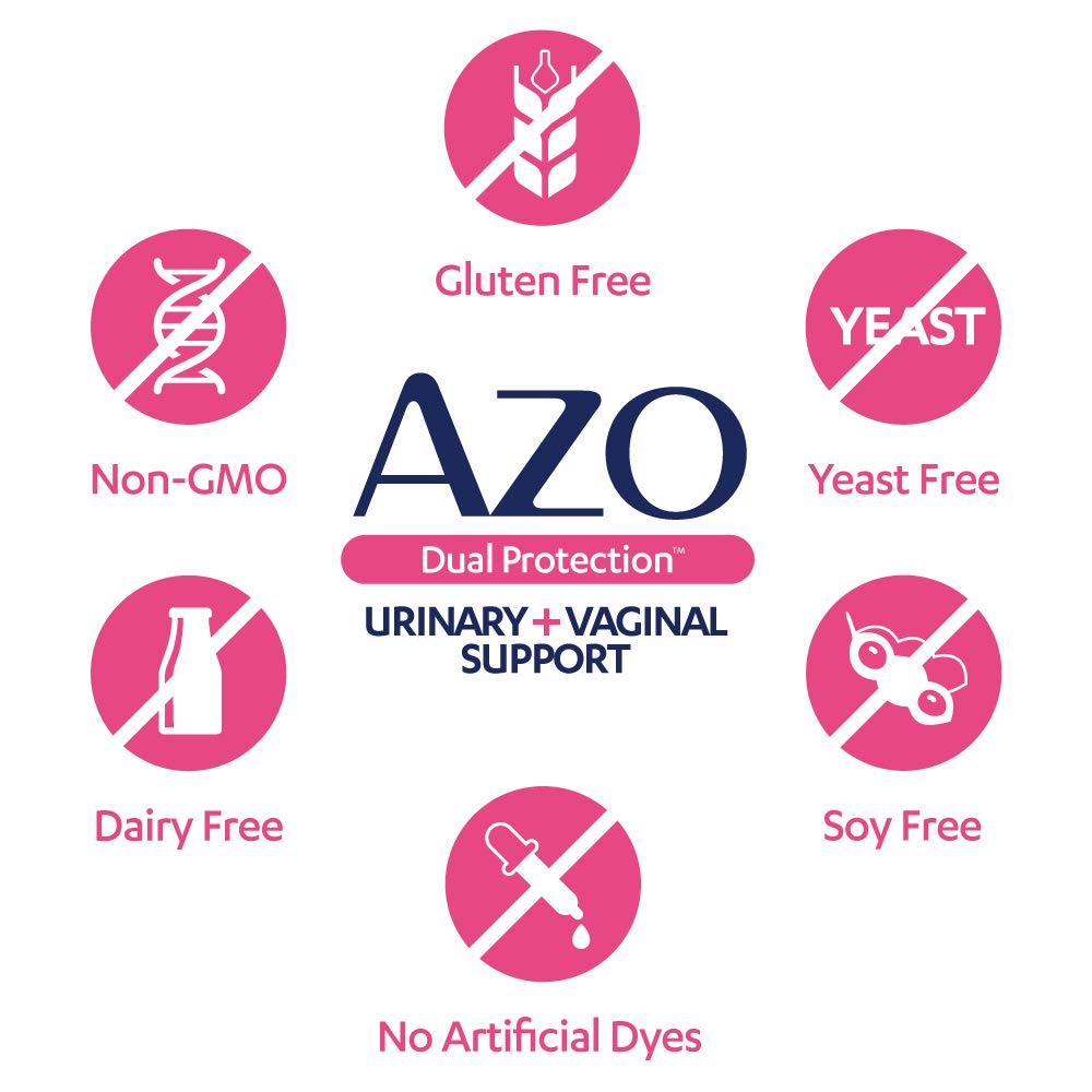AZO Dual Protection | Urinary + Vaginal Support* | Prebiotic Plus Clinically Proven Women AZOBuy Supplements Australia