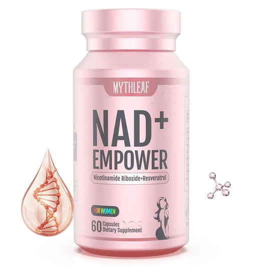 MythLeaf Exclusive NAD+ Supplement for Women,NMN Alternative with Resveratrol, CoQ10,Black Cohosh, Vitamin E for Cellular Health,Enhance Energy, Balance Mood, 60 Capsules,30 Day Supply MythLeafBuy Supplements Australia