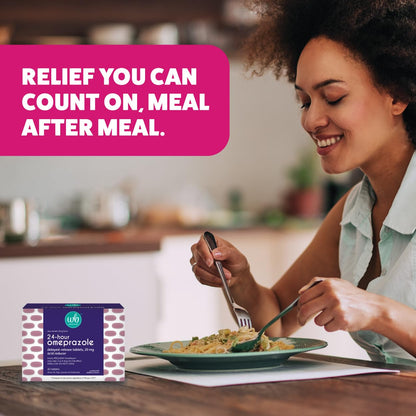 Wellness Basics Omeprazole 20mg Delayed Release | Acid Reducer | 42 Count | Tablet | Treats Frequent Heartburn (Wildberry) Wellness Basics buy supplements Au