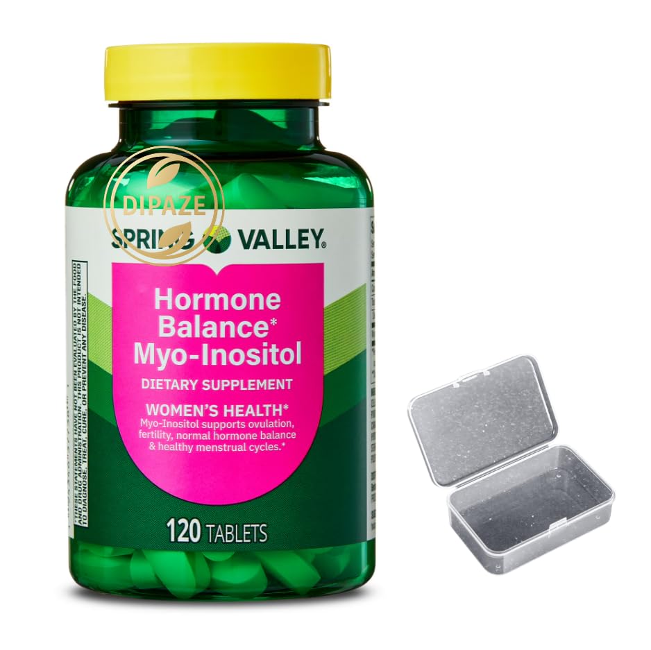 Spring Valley Hormone Balance Myo-Inositol 2000mg Dietary Supplement Tablets, 120 Count + Dipaze Gift (Container) Aus HealthcareBuy Supplements Australia