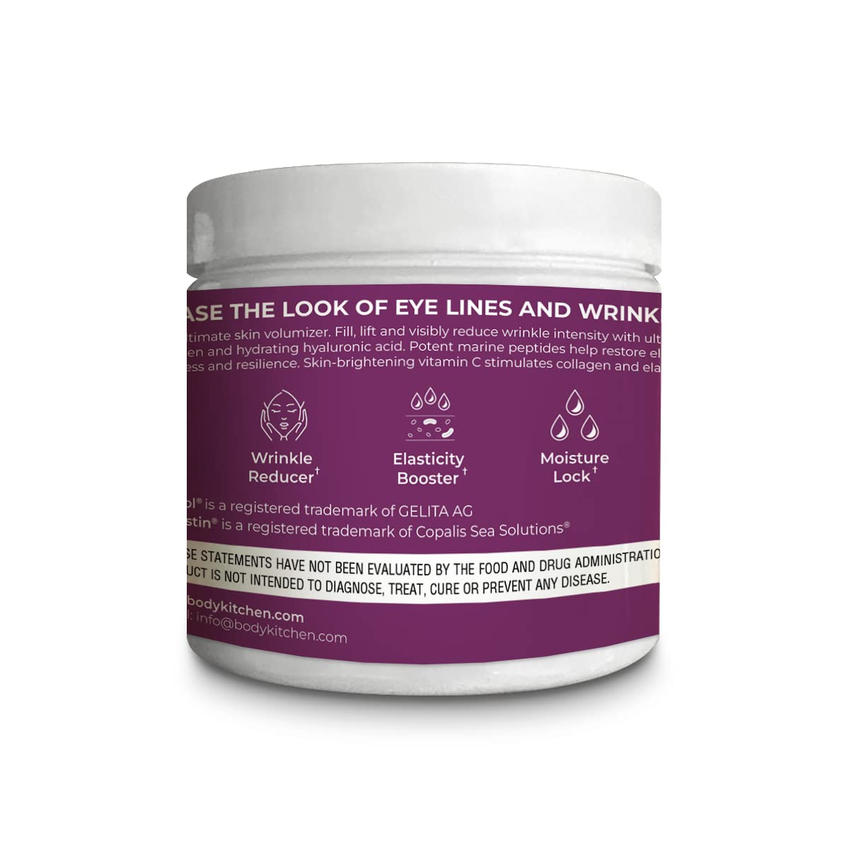 Body Kitchen Collagen + 250 mg Elastin – Supports Skin Hydration, Elasticity & Healthy Aging, Unflavored Powder (30 Servings) Body Kitchen buy supplements Au