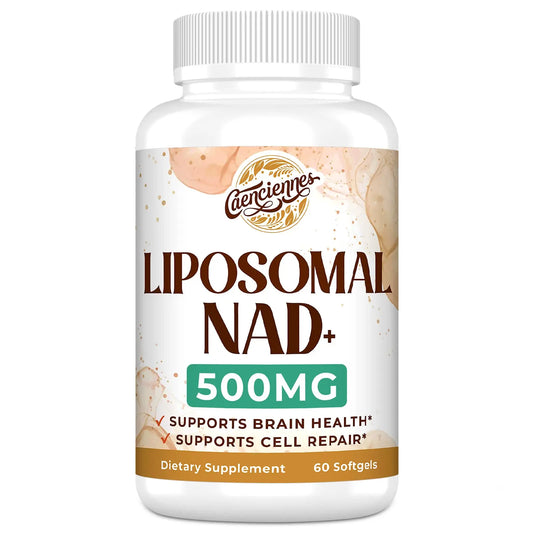 Caenciennes Liposomal NAD+ 500 MG Supplement, True NAD Plus Supplement, Superior Absorption, Boost NAD+ More Efficient Than Nicotinamide Riboside for Cellular Energy, Healthy Aging, 60 Serving CaenciennesBuy Supplements Australia