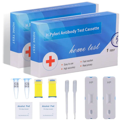 H. Pylori，Helicobacter Pylori Detection 2 Test kit, 10-15 Minutes of Quick Home Testing, The Result is Highly Accurate, Easy to use and Read EvuioasBuy Supplements Australia