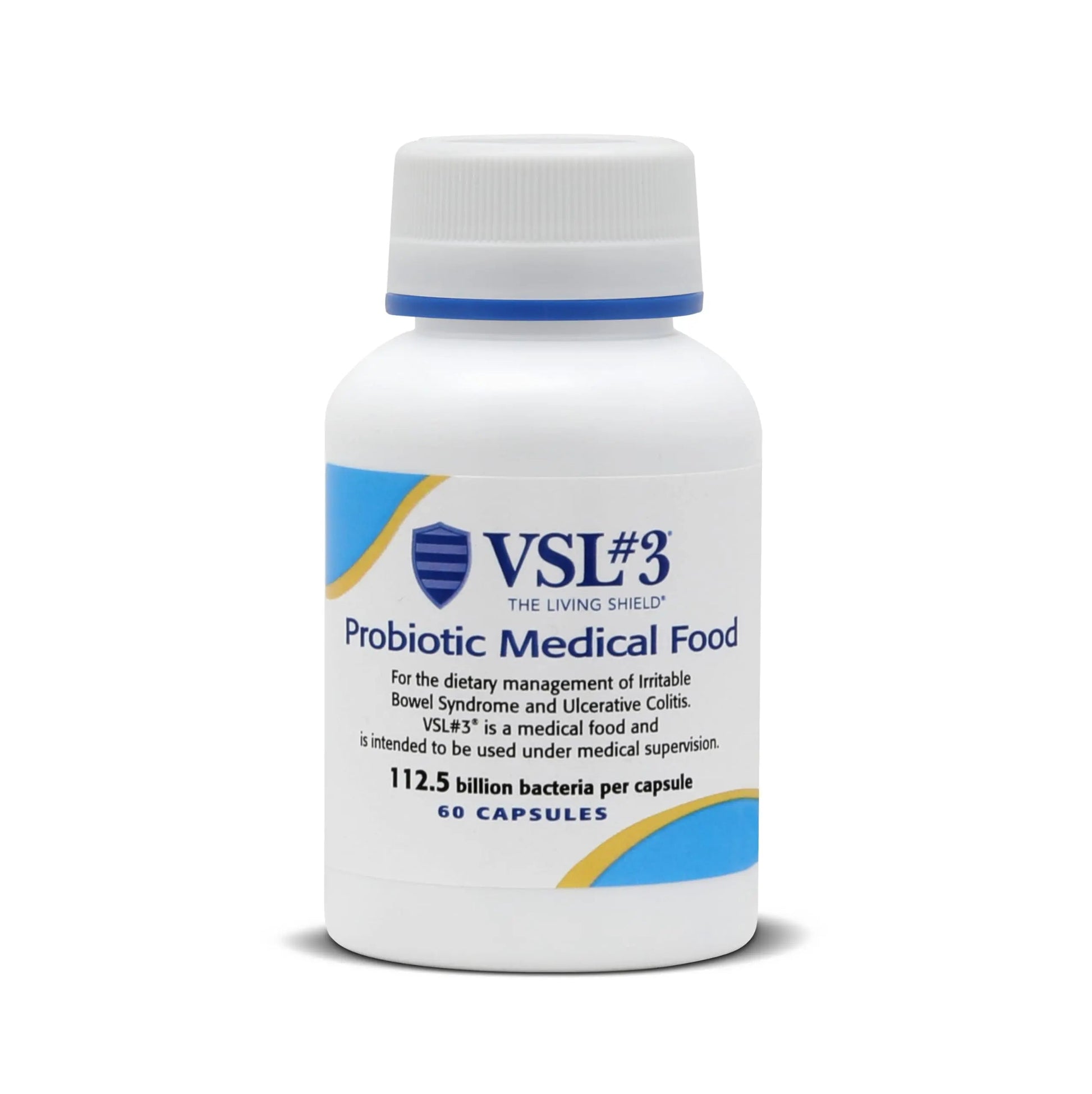 VSL#3® Probiotics for Digestive Health, IBS & UC Symptoms - 112.5B CFUs, High-Potency, Multi-Strain, Live, Refrigerated Probiotic, Medical Food for Gut Health Support in Men & Women, 60 Capsules VSL #3Buy Supplements Australia